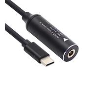 cablecc 4.0x1.7mm Ingresso DC Jack a USB-C Type-C Spina di Alimentazione Cavo di Ricarica per PD 9V 15V 20V 65W Laptop Phone