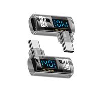 cablecc 40 Gbit/s 140 W USB4.0 Tipo-C Smart LED-display USB-C maschio a femmina adattatore prolunga angolato a sinistra e destra monitoraggio della tensione elettrica