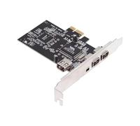 cablecc 400Mbps PCI-E 1X 4X 16X a 4 porte Firewire 400 Capture Card IEEE 1394a PCI Express Card 6Pin e 4Pin IEEE-1394 Adattatore