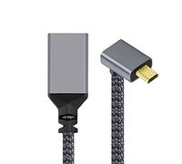 cablecc 4K Type-D 90 gradi fino ad angolo micro HDMI 1.4 maschio a HDMI femmina cavo di prolunga per fotocamera DV MP4 DC Laptop