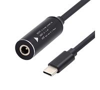 cablecc 5.5x1.7mm Ingresso DC Jack a USB-C Type-C Spina di Alimentazione Cavo di Ricarica per PD 9V 15V 20V 65W Laptop Phone