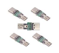 cablecc 5 pz/lotto Micro USB 2.0 5Pin Connettore Maschio a USB Tipo-C Femmina Dati di Alimentazione Adattatore PCBA