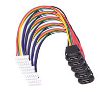 cablecc 5 pz/set da presa femmina tipo C a 6 pin intestazione cavo passo = 2,0 mm fermo tipo di montaggio fai da te OEM supporto DC 5 V/20 V alimentazione
