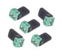 cablecc 5 pz/set DIY OEM Riparazione Solderless Connettore Tipo-C Femmina Presa OTG Connettore a 2Pin Uscita Terminale FAI DA TE OEM DC 5V Alimentazione