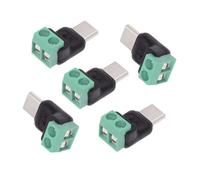 cablecc 5 pz/set DIY OEM Riparazione Solderless Connettore Tipo-C Spina Maschio Connettore OTG Pinout a 2Pin Uscita Terminale FAI DA TE OEM DC 5V Alimentazione