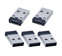 cablecc 5pcs/Lot Reversible Type C USB-C Femmina fino a 480 Mbit/s USB 2.0 Un adattatore di alimentazione maschio 5V/3A per computer portatile tablet
