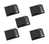 cablecc 5PCS Micro SD TF T-Flash scheda di memoria a presa scheda SD basso profilo adattatore corpo corto per spazio extra Mac Laptop