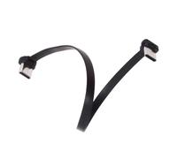 cablecc 65 W Ultra Slim Flat Power Data USB-C tipo C a USB-C cavo, connettore ad angolo retto, ricarica rapida per laptop, tablet, smartphone, 20 cm