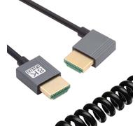 cablecc 8K 60Hz HDMI 2.1 maschio a HDMI maschio, cavo ad angolo retto estensibile per HDTV, computer, monitor laptop, 100 cm