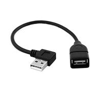 Cablecc 90 gradi ad angolo retto USB 2.0 A maschio a USB femmina cavo di prolunga 20 cm