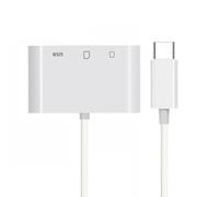 Cablecc Adattatore 3 in 1 da USB-C tipo C USB 2.0 a TF Micro SD SDXC USB femmina, compatibile con MacBook, laptop, tablet, telefono