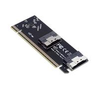 cablecc Adattatore 74 pin Dual Slimline SFF-8654 basso profilo a PCIE4.0 PCIE 16X Express 3.0 Raid Card VROC Raid0 Hyper