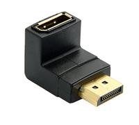 Cablecc - Adattatore ad angolo di 90 gradi verso il basso da DisplayPort maschio a estensione femmina
