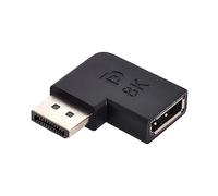 cablecc Adattatore ad angolo DisplayPort 1.4 maschio a DP femmina, ultra-HD UHD, per video PC, laptop, monitor 8K, 60 Hz, 4K, 144 Hz, 7680 x 4320, larghezza di banda ad alta velocità