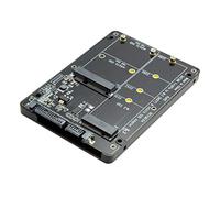 Cablecc - Adattatore convertitore 2 in 1, M.2 NGFF B-key e mSATA SSD a SATA 3.0