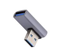 Cablecc Adattatore di estensione USB3.0 maschio a basso profilo 10Gbps - 90 gradi - angolo sinistro - tipo femmina - alimentazione, dati, video