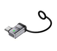 cablecc Adattatore di prolunga angolare sinistro e destro USB5.0 80 Gbps da 240 W con portachiavi con cordino 16K 8K 5K compatibile con USB4.0 Thunderbolt3/4/5