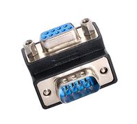 cablecc Adattatore di prolunga RS232 D-Sub 9 pin 90 gradi verso il basso maschio a vite femmina tipo dado