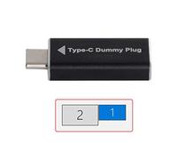cablecc Adattatore display virtuale CY USB-C Type-C DDC EDID Dummy Plug Emulatore di display fantasma senza testa 1920x1080p @ 60Hz