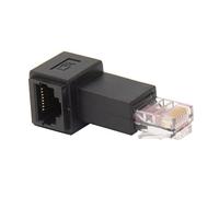 Cablecc, adattatore per cavo di rete/Lan ethernet, ad angolo retto di 90 gradi, tipo 8P8C/FTP/STP/UTP, Cat 5e, da maschio a femmina