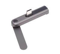 Cablecc Adattatore Ricarica Rapida Pieghevole USB-C con Supporto per Telefono Integrato da 240W, Supporto Singolo Durevole, Maschio a Femmina