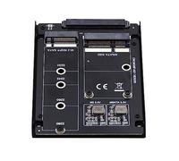 Cablecc B+M Scheda SSD Dual MSATA NGFF JBOD Raid0 Span Bridge a SATA Combo 2,5" HDD Disk Drive Enclosure