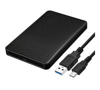 Cablecc - Case esterno per hard disk, USB-C Tipo-C a SATA SSD 2,5 pollici, per laptop e PC