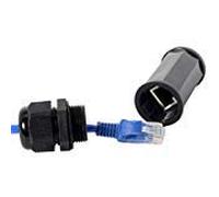 Cablecc CAT6 RJ45 - Accoppiatore con bloccaggio per cavo di rete LAN Ethernet, con attacco da femmina a femmina, impermeabile