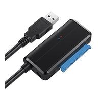 Cablecc Cavo adattatore angolare SATA a 22 pin a USB 3.0 per HDD SSD da 2,5" da 3,5" per computer portatile desktop