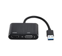 Cablecc Cavo adattatore da USB 3.0 e 2.0 a HDMI e VGA HDTV Scheda grafica esterna per Windows Macbook Laptop