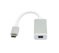 Cablecc - Cavo adattatore HDTV da USB-C USB 3.1 tipo C a Mini DisplayPort DP 1080p con custodia in argento per Air Pro