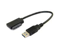 cablecc Cavo adattatore USB 3.0 a 7+6 13 pin Slimline Sata per unità ottica CD DVD ROM portatile