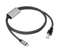 cablecc Cavo da RJ45 a USB di tipo C da USB-C a Ethernet maschio cavo collegato direttamente alla rete LAN Gigabit 1000 Mbps compatibile con Thunderbolt3
