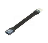 cablecc Cavo dati da USB 3.1 tipo A femmina a USB 3.0 tipo A maschio, piatto, sottile, FPC, 10 Gbps, 13 cm, per laptop e desktop