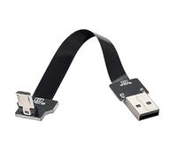Cablecc Cavo dati FPC piatto e sottile da USB 2.0 tipo A maschio a micro USB 5 pin maschio, per FPV, disco e telefono, 200 cm