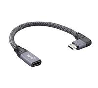 cablecc Cavo dati prolunga USB-C USB 3.1 tipo C maschio-femmina ad angolo sinistro destro con custodia per laptop
