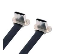 cablecc Cavo dati USB 2.0 ultra sottile da USB-C tipo C a USB-C da 65 W, ricarica rapida, per laptop, tablet, telefono