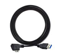 Cablecc - Cavo dati USB con doppia vite, angolo retto da 90 gradi, attacco micro USB a USB 3.0, per fotocamere industriali, 3 m