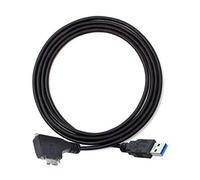 Cablecc - Cavo dati USB con doppia vite, angolo sinistro di 90 gradi, attacco micro USB a USB 3.0, per fotocamere industriali, 5 m