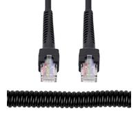 cablecc Cavo di estensione di rete Ethernet LAN UTP Cat6 8P8C RJ45, cavo a spirale estensibile, 6,56 piedi/2,0 m