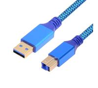 cablecc Cavo di prolunga da 5 Gbps USB 3.0 tipo A maschio a USB 3.0 tipo B maschio per disco SSD fotocamera dati blu 30 cm