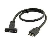 cablecc Cavo di prolunga USB 3.1 da intestazione del pannello frontale a USB-C Type-C femmina, 40 cm, con vite per montaggio a pannello