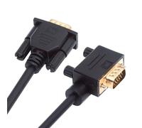 cablecc Cavo di prolunga VGA RGB maschio a maschio dritto 3COAX+6C angolato a sinistra di 90 gradi per monitor proiettore computer