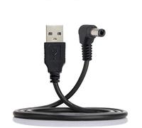 CableCC - Cavo di ricarica da USB 2.0 Tipo A maschio a connettore a cilindro ad angolo retto di 90 gradi, 5,5 x 2,5 mm, CC 5 V, 80 cm