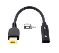 Cablecc Cavo di ricarica da USB-C tipo C a rettangolare, 11,0 x 4,5 mm, emulatore PD, per ThinkPad X1 Carbon