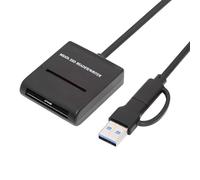 Cablecc Cavo esterno a doppio connettore USB 3.0 a MSATA SSD 5 Gbps USB-C Type-C Tipo-A doppio connettore