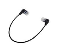 Cablecc Cavo Ethernet ultra sottile Cat6a RJ45 ad angolo retto UTP cavo patch per computer portatile, router, TV Box