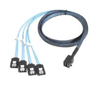 cablecc Cavo interno mini SAS HD SFF-8643 a 4 SATA 7pin Target Hard Disk 6Gbps Data Server Raid Cable 50 cm