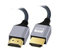 cablecc Cavo maschio 4K 60Hz HDMI 2.0 maschio a HDMI tipo A maschio con manicotto, connettore dritto per HDTV, computer, monitor laptop, 100 cm