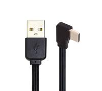 cablecc Cavo piatto da USB 2.0 tipo A maschio a USB-C di tipo C, sinistro e destro, 90 gradi, piatto, cavo FPC per FPV, disco e telefono, 13 cm